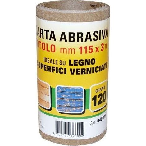 Minirotolo tela abrasiva multiuso 3 mt.