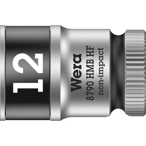 WERA Steckschlüsseleinsatz 6-kant 3/8" 12mm mit Haltefunktion