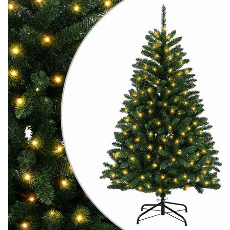 Árbol de Navidad artificial con ramas articuladas 150 cm vidaXL