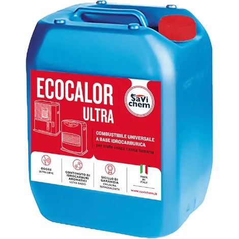 Combustible liquide Ecocalor Ultra 18L – Odeur ultra douce – Goudron non détectable – Pour poêles à mazout et électroniques – Savichem