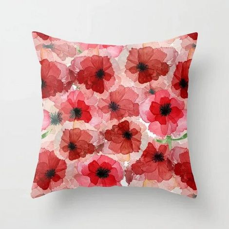 Taie D'oreiller - Coton Lin - 40x40 Cm - Décoration Intérieure Extérieure - Canapé Lit Chaise Bureau Voiture - 1 Pièce (1/5)