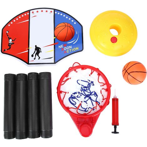Lot portable réglable de mini basket-ball pour entraînement extérieur intérieur sport cadeaux (1/5)