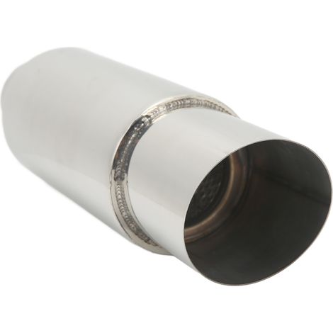 Silencieux d'échappement insonorisé en acier inoxydable, entrée 2,5 po, sortie 3,5 po, embout de tuyau d'échappement arrière (1/5)