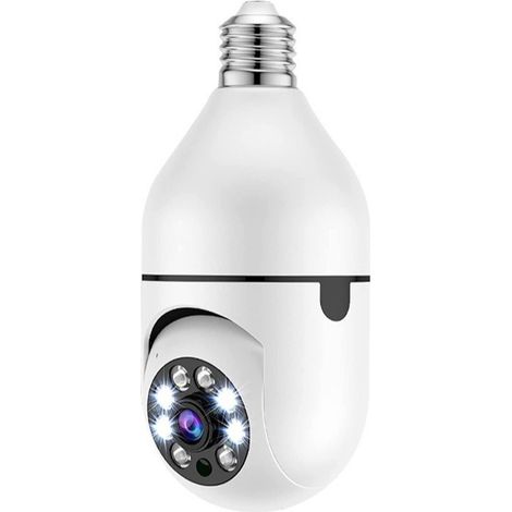 Caméra Surveillance E27 1080P Smart Home Caméra de vision nocturne infrarouge couleur WiFi 2,4 GHz / 5G (1/5)