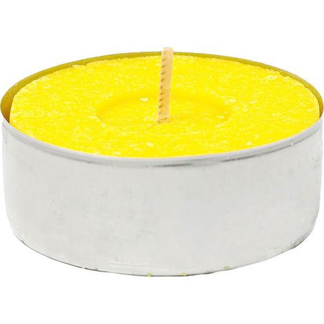 CANDELA CON CITRONELLA 'TEALIGHT' blister da 10 pezzi - d.3,6 x H.1,7 cm