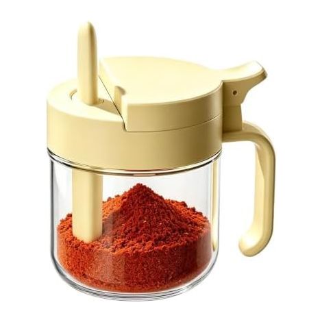 Barattoli vuoti e a chiusura ermetica per spezie e miele. Bottiglie per condimenti per la casa, ideali per appassionati di cucina, chef, genitori, dispense, appartamenti. (1/5)