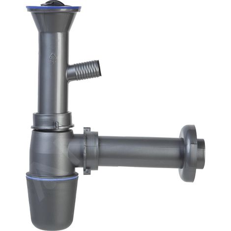 Novaservis Siphons - Siphon pour trou d'évier 49 mm sans trop-plein, plastique NSP45 (1/2)