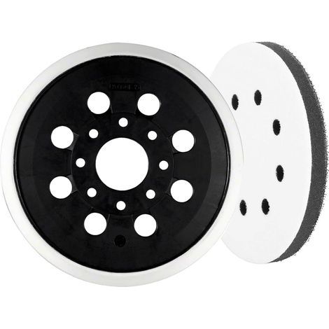 Plateau de Ponçage 125mm pour Ponceuse Bosch PEX 220A, GEX 125-1 AE - Accessoire de Qualité pour Ponceuses Excentriques (1/5)