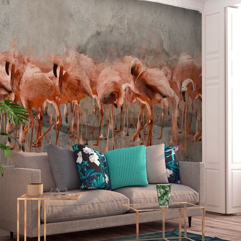Papier peint Flamingo Lake - 300 x 210 cm (1/4)