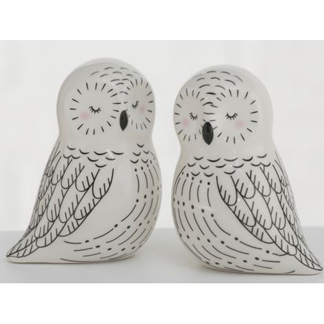 Statuetta di gufo Alina piccolo ornamento decorativo uccello regalo decorazione