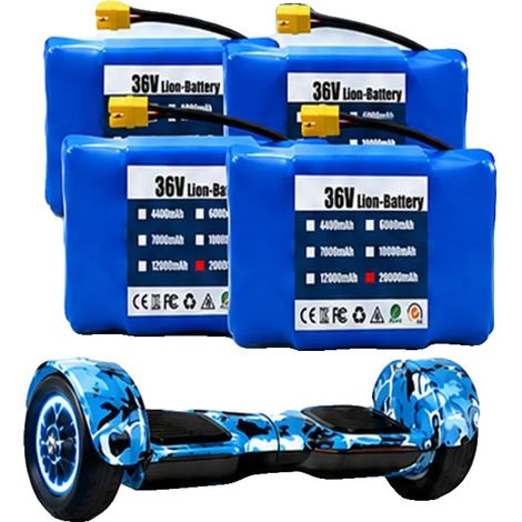 Batterie Lithium-Ion, Capacité 20000mAh, Tension 36V, 20000mAh-4PCS (1/2)