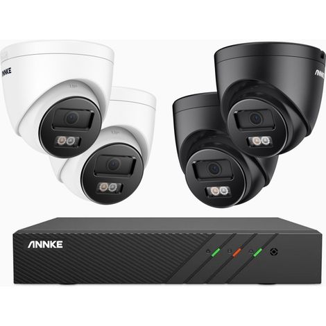 ANNKE 5MP Kit de Cámara Seguridad 4 Cámara Color Visión Nocturna Detección Movimiento (1/5)