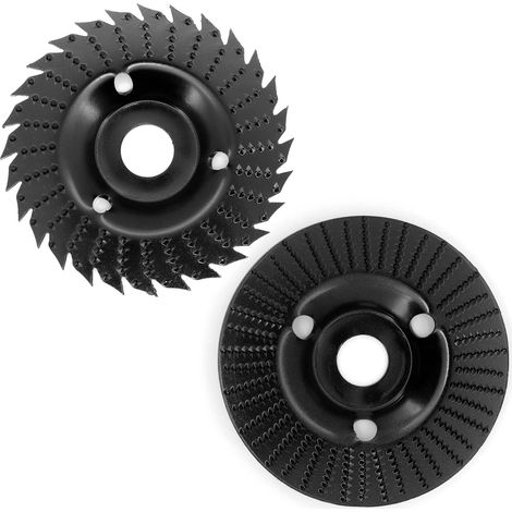 Disque Bois Meuleuse 125mm pour Meuleuse d'angle, 2 Pièces Disques de Meulage Disque Abrasif en Bois pour Meulage, Meuler et Couper (1/5)