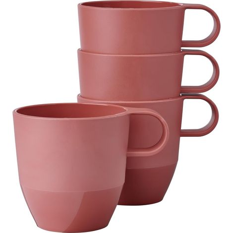Mepal - Tazza 4 pezzi Silueta - Tazza per tè e caffè - Lavabile in lavastoviglie e microonde - Stoviglie - 300 ml - Vivid mauve (1/5)