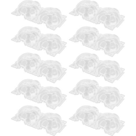 10 pièces de 12 cm de boîte de reproduction de plantes, récipient en plastique, dispositifs d'enracinement transparents pour le jardinage à domicile,DUBUNS (1/5)