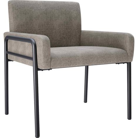 Sillón de diseño Gris Claro Antelina vidaXL (1/5)