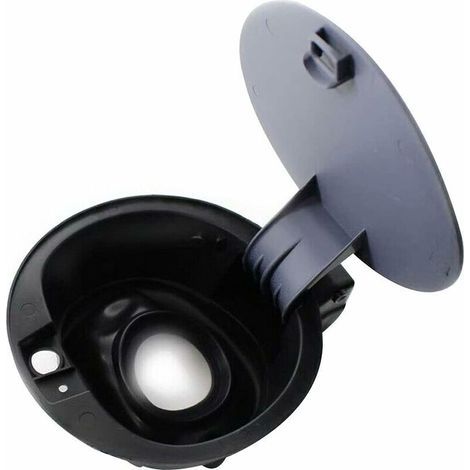 25mm Diamètre Bouchon de Trou en Silicone, 6 Pcs Bouchon de Meuble Verrouillable à Pression, Capuchon Protection pour 25-27mm de Trou pour Cylindre Cloison d'Étanchéité, Noir (1/4)