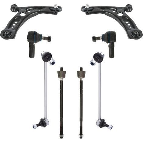 KIT BRACCIO OSCILLANTE 8 PEZZI COMPATIBILE CON VW GOLF VIII (CD1, DA1) 2.0 TDI / Kit Sospensione Completo OE/OEM / Bracci Oscillanti + Testine Sterzo / Sostituzione Diretta OEM