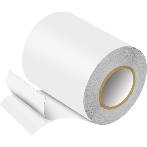 Ruban de Réparation en Tissu, 8cm x 5m Ruban Adhésif Toilé en PVC, Rubans Adhésifs en Tissu Imperméable pour Réparation de Tentes, Auvents, Bâches, Matelas Pneumatique, Transparent (1/5)
