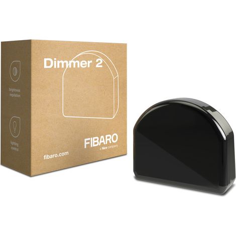 Fibaro Dimmer 2 module variateur noir compatible Z-Wave (1/5)