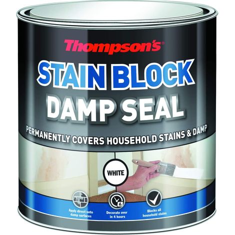 Ronseal Thompson's 250ml Stain Block Damp Seal for Waterproofing and Mold Prevention