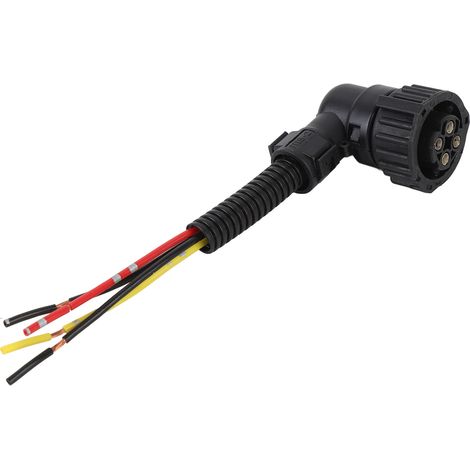Ortviai Douille de Phare pour Camion J6 – Connecteur 4 Broches en Plastique Résistant aux Intempéries pour Phares, Feux Arrière et Antibrouillards