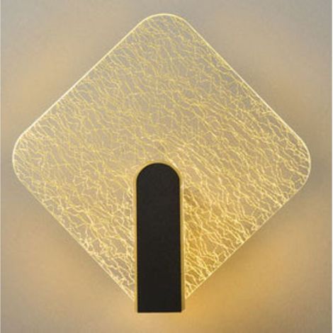 Acrylic indoor wall light, 5W LED wall light, bedside lamp for bedroom, living room, balcony, hallway, modern Nordic style wall light, warm light (1/5)