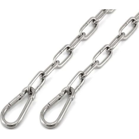 Mousqueton - Acier Inoxydable 304 - 40 x 4 mm - Pour Fixation Sécurisée En Intérieur Ou En Extérieur - 20 Pièces (1/3)