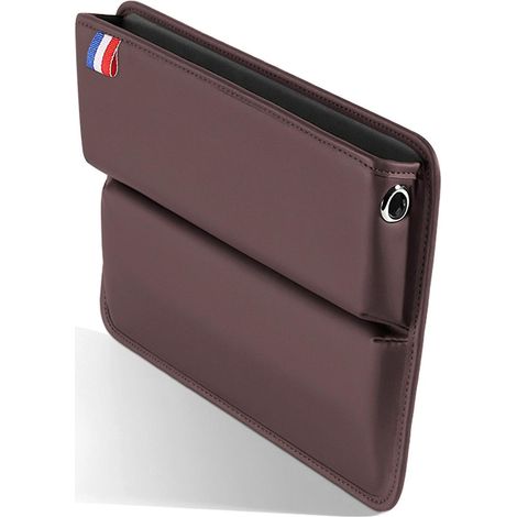 Autositz-Spalt-Organizer, Staufach zwischen Vordersitz, Premium-PU-Lederkonsole, Katze
