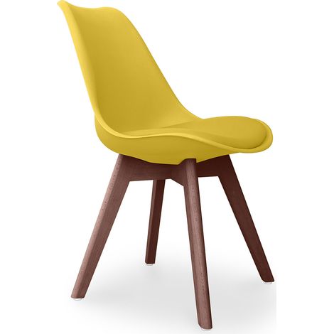 Sedia da pranzo - Stile Scandinavo - Denisse   Giallo
