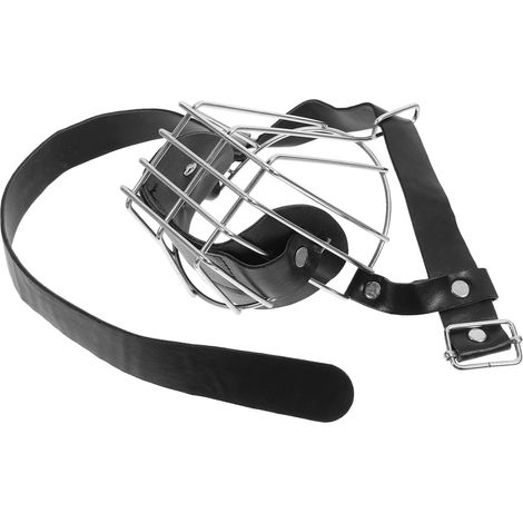 Muselière pour chien, en acier inoxydable, réglable, respirante, pour chiens de petite et moyenne taille, protection contre les morsures et la mastication, pour l'entraînement (1/5)