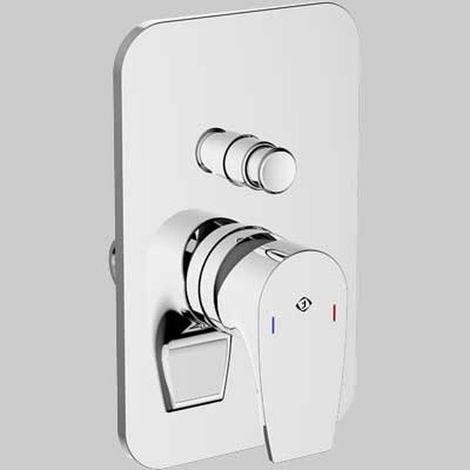 MISCELATORE DOCCIA INCASSO CON DEVIATORE BING - Completo -Cromo