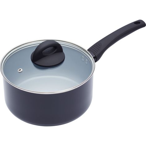 MasterClass Cacerola antiadherente de cerámica con PTFE, PFOA y BPA, 20 cm (8")