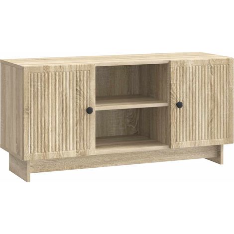 Maison Exclusive - TV-Schränk 102 x 34,5 x 50 cm Sonoma-Eiche Hol