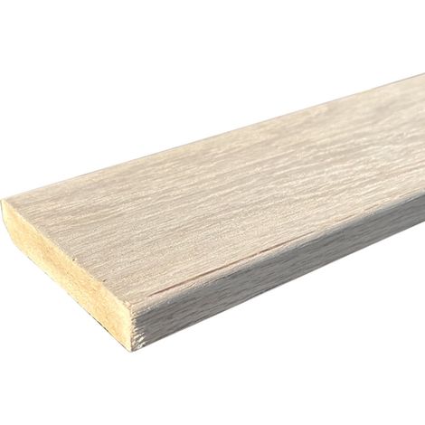 Lot de 5 Plinthes MDF Plaquées Chêne, L.2,23 m x l.7,8 cm x Ep.14 mm (1/5)