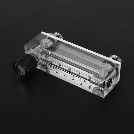 Débitmètre de gaz à panneau réglable LZM6T en acrylique PMMA, 1 à 10 l/min, filetage 1/4" BSP M181,5 (1/5)