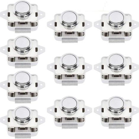 Push Button for Camper Van Door, Convenient Closure for Furniture, 10 Pieces (1/5)
