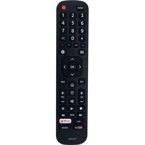 Télécommande de Remplacement pour TV Compatible Hisense EN2H27, Sans Configuration (1/5)