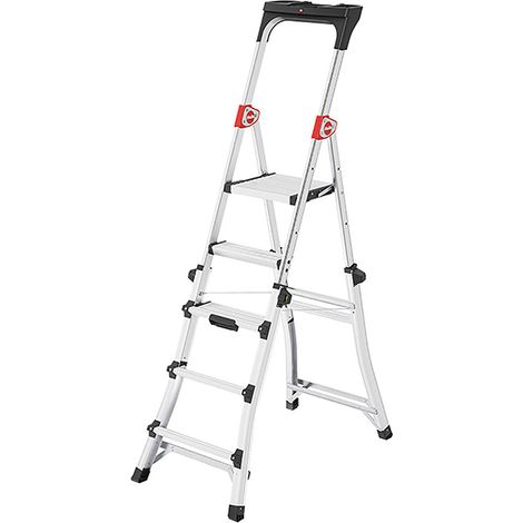 Teleskopische Stehleiter 3 bis 5 Stufen - Maximale Arbeitshöhe 3.10m - 8795-001 (1/5)