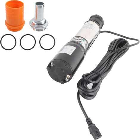 Pompe immergée solaire 12V CC moteur fil cuivre haute portance acier inoxydable pour puits 180W (1/5)