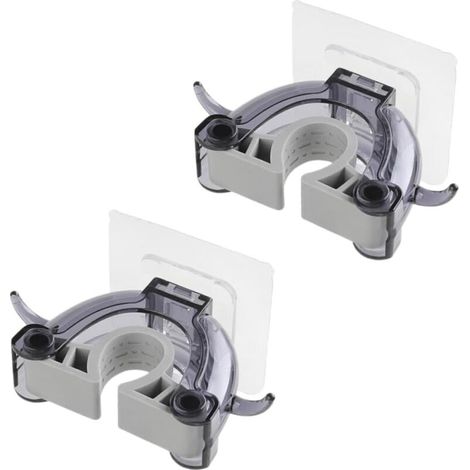 2Pcs Seamless Mop Hook Mop Hanger Clip Broom Holder Broom Hanger Clip Wall Mounted Coat Rack Heavy Duty Mop Hook Black
