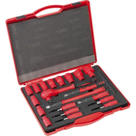 Set Clé A Douille 1/2" 20 Pièces Isolées Alyco 190300 (1/5)