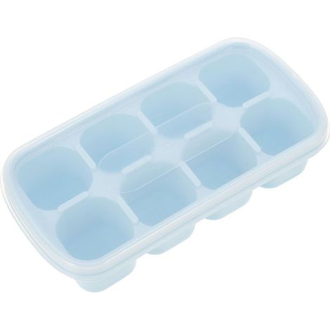 ibasenice Moule à Glaçons Carré Couvercle en Pp et Tpe, Bac (1/5)