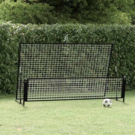 But de football de rebondissement 2 en 1 202x104x120 cm Acier vidaXL (1/6)