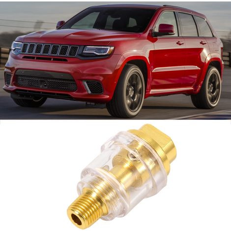 Miniatur-Inline-Schmierstoffgeber 1/4 NPT, goldfarben, Messing, Zubehör für Druckluftwerkzeuge, kompakter Schmiernippel (1/5)
