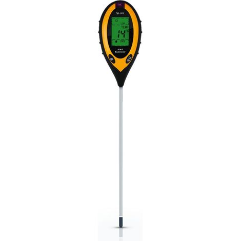 Testeur de sol 4 en 1 pour pH, lumière, humidité et température, testeur de sol végétal (sans piles) (1/4)