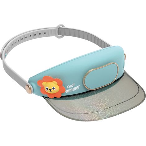 Ventilateur Portable Sans Pale - Rechargeable USB - Casquette Ventilée pour Extérieur Camping et Animaux - 3 Vitesses - 6,3 x 4,72 x 1,97 Pouces (1/3)