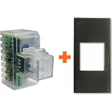 Fanton lampada notturna segna passo compatibile Bticino Axolute grigio scuro - 82883-BG