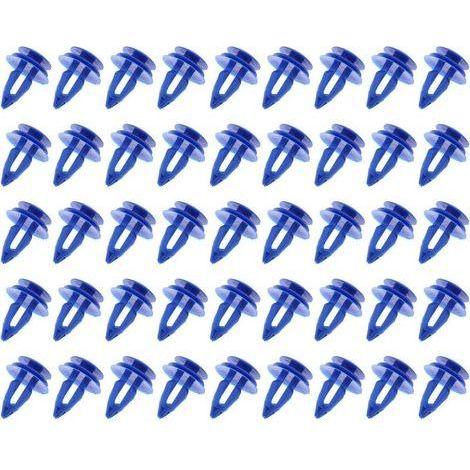 The Lord of the Tools 50x Attaches de Clip Garniture Voiture LR027255 Fixations Moulage de Passage Roue Avant en Plastique Bleu Compatible pour Range Rover Evoque (1/5)