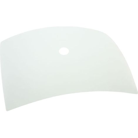 Cristal cuadrado curvado mate 40x40cm CON AGUJERO central